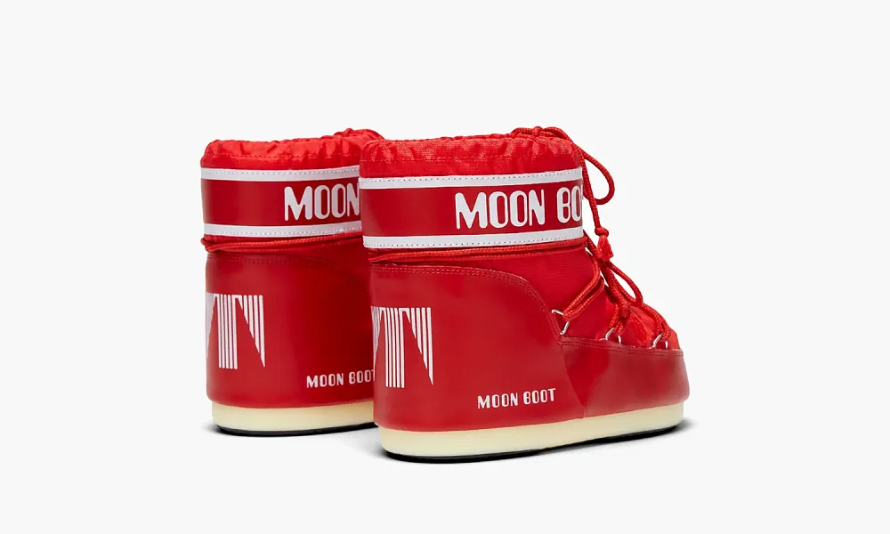 Moon Boot Icon Low Nylon Red