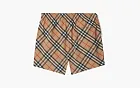 Burberry Check Swim Shorts  Sand
