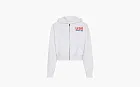 Sporty & Rich zip-up hoodie Light Gray