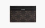 Celine Medium Card Holder Triomphe Canvas and Calfskin Brown 
