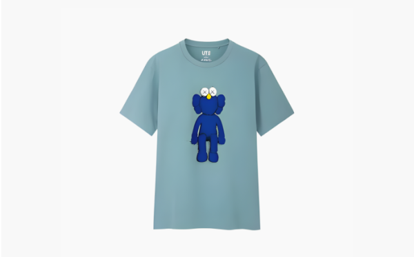 Kaws & Uniqlo Tee Dark Blue 