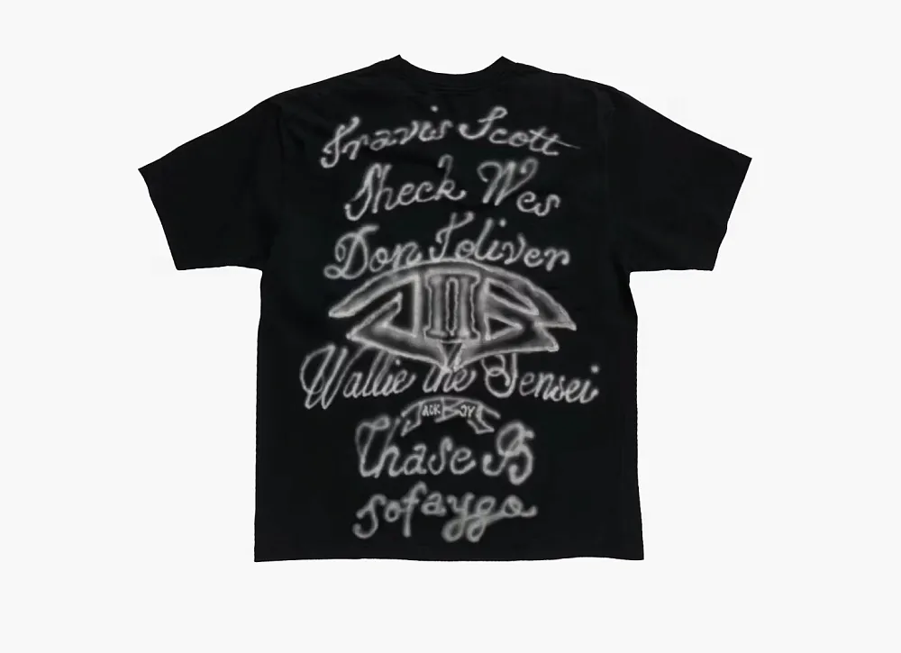 Travis Scott Pack B2 Jackboys 2 Cactus Jack Rap T-Shirt Black