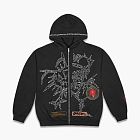 Travis Scott Cactus Jack Thorn Graphic Zip Hoodie Black
