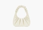 JW PEI Gabbi Ruched Hobo Handbag White 