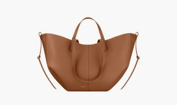 Polene Cyme Camel Textured Leather 