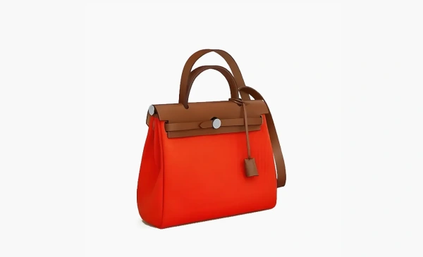 Hermes Herbag Zip Handbags Orange 