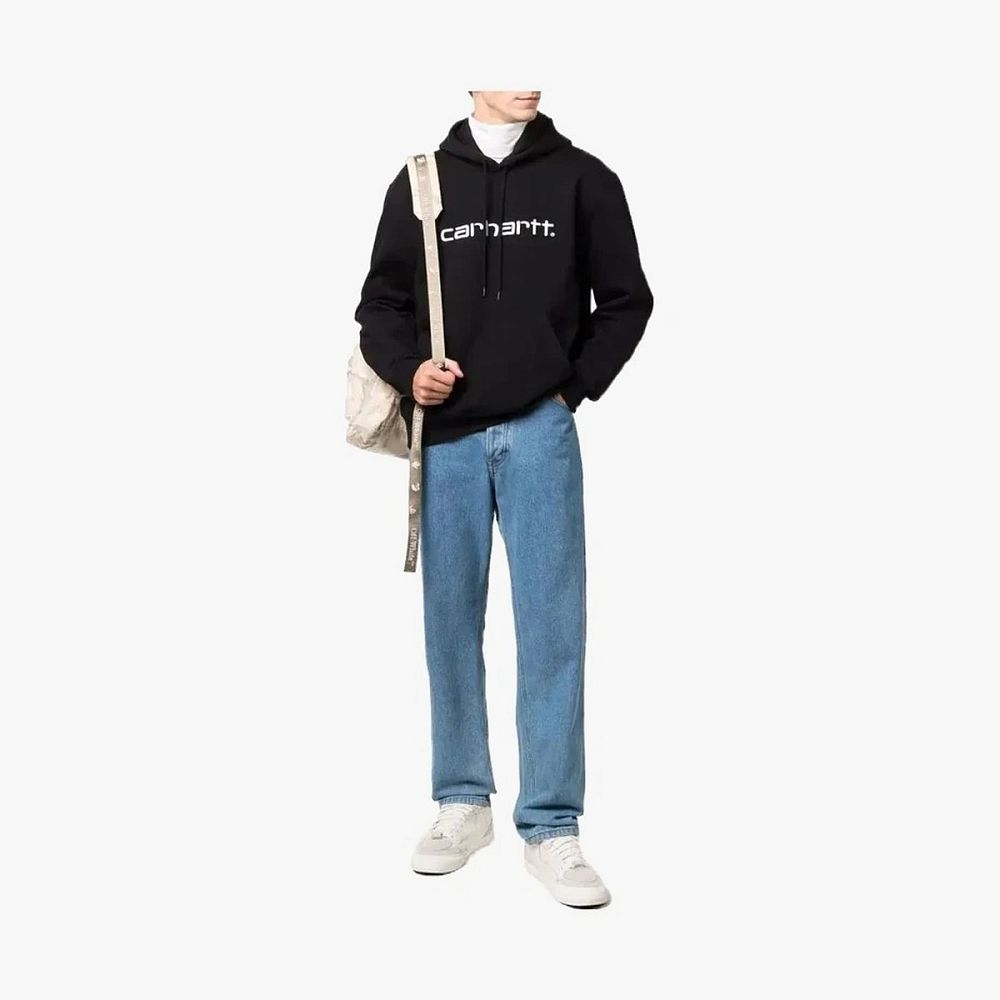 Carhartt WIP Script Logo Hooded Sweatshirt Black