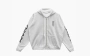 Chrome Hearts Vertical Logo FU Hood Zip Up Hoodie White 