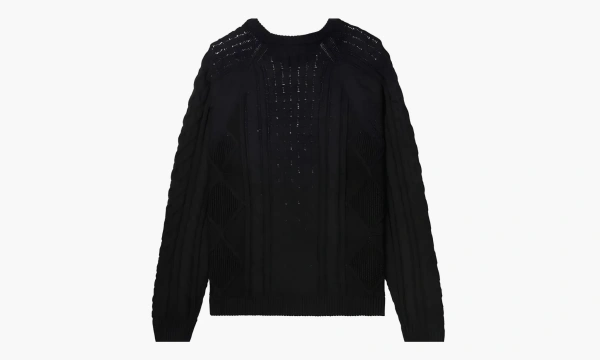 Nike Cable Knit Sweater Black 