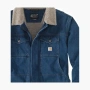 Carhartt 105478 Denim Sherpa-Lined Jacket Relaxed Fit Beech 