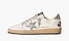 Golden Goose Ballstar WMNS White Silver Glitter