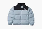 The North Face Logo Nuptse Puffer Jacket Blue