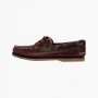 Timberland 3-Eye Lug Handsewn Boat Shoe "Dark Brown" 