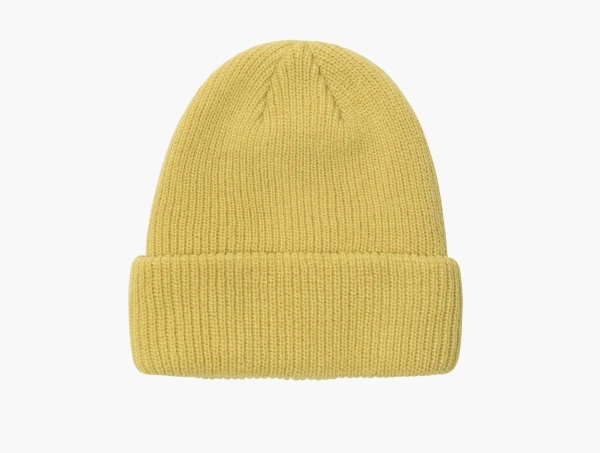 Stussy Basic Cuff Beanie Mustard  Stussy Basic Cuff Beanie Mustard