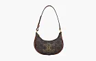 Celine Mini Ava in Triomphe Canvas and Calfskin Brown
