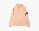 Stone Island Organic Cotton Fleece Hoodie Plaster Pink