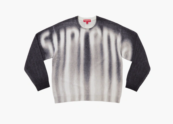 Supreme Blurred Logo Sweater Black 