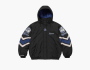 Supreme x Mitchell & Ness NCAA Hooded Stadium Jacket Black 