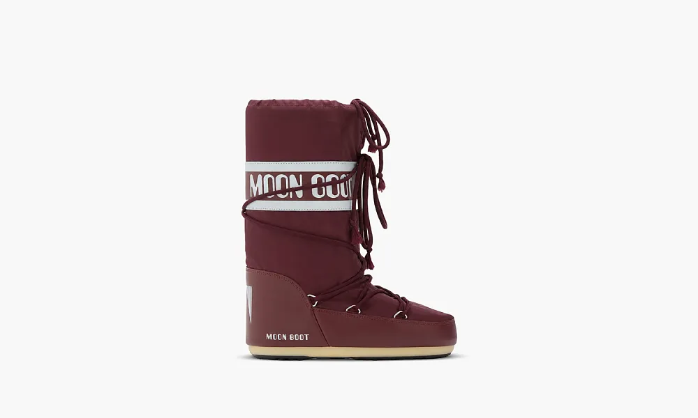 Moon Boot Icon Nylon Burgundy