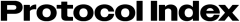 Protocol Index