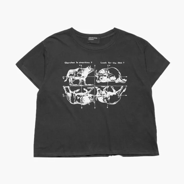 Enfants Riches Déprimés Look For The Fifth T-Shirt Faded Black