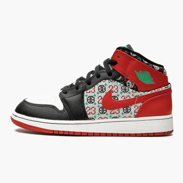 Air Jordan 1 Mid Ugly Christmas Sweater
