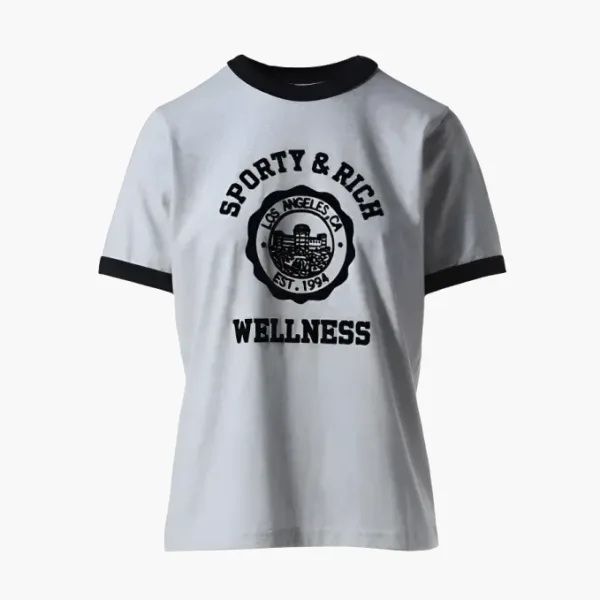 Sporty & Rich Wellness Club Ringer Gray