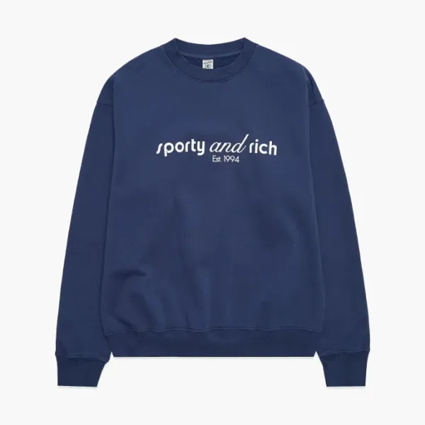 Sporty & Rich Sweatshirt Marine Blue