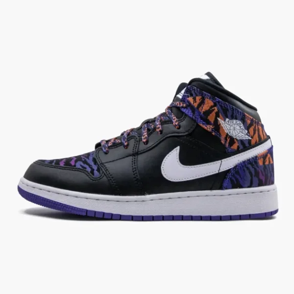 Air Jordan 1 Mid SE GS Tiger Stripe
