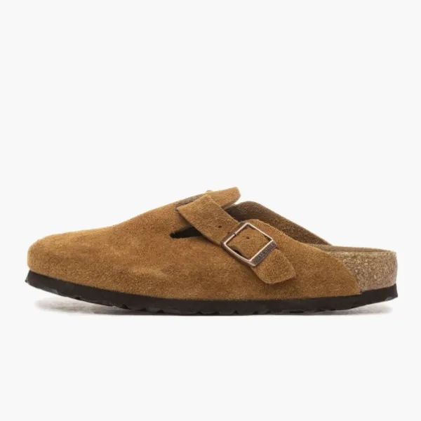 Birkenstock Boston Soft Footbed Suede Mink