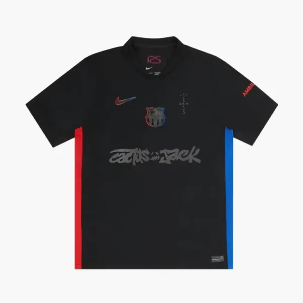Nike FC Barcelona x Cactus Jack 2024/25 Match Away Jersey Black