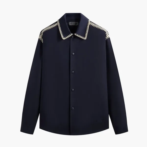 Kith Crochet Detail Apollo Shirt Nocturnal