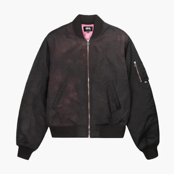 Stussy Dyed Nylon Bomber Brown