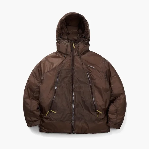 Nothomme Monterest Waterproof Hooded Goose Down Jacket Amber Brown