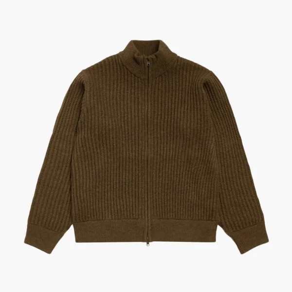 Stussy Patch Zip Sweater Green