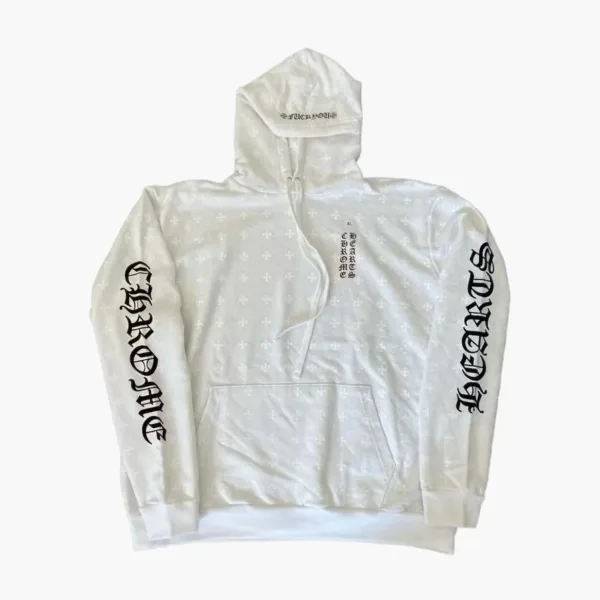 Chrome Hearts Plus Cross Horseshoe Hoodie White