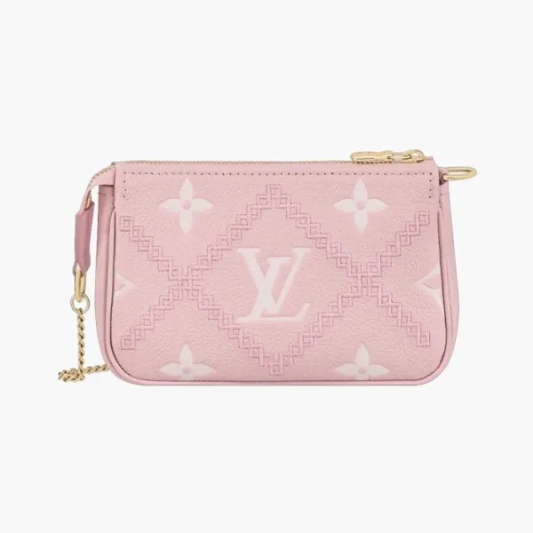 Louis Vuitton Monogram Empreinte Broderies Mini Bag Pink 