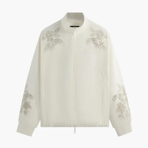 Kith x Wilson Embroidered Mesh Track Jacket White