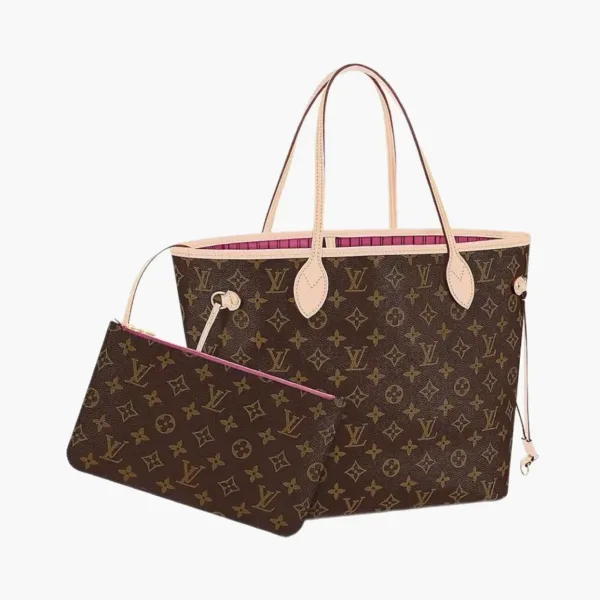 Louis Vuitton Neverfull Monogram MM Pivoine Lining