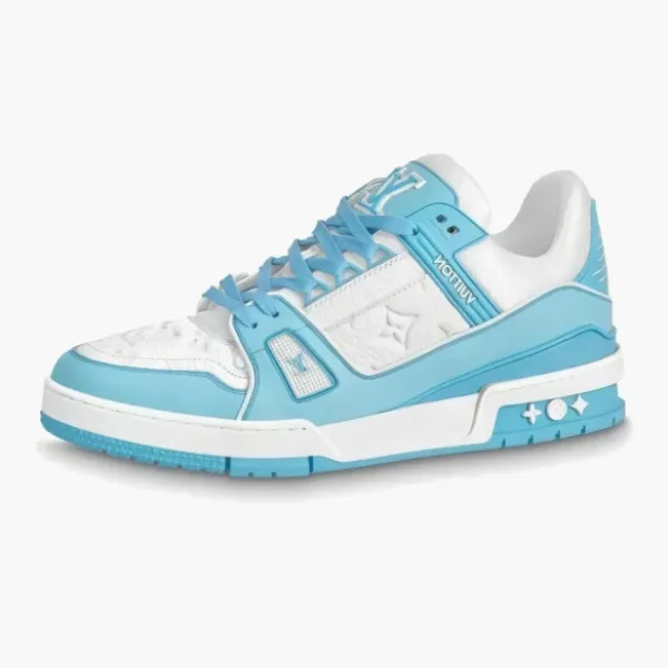Louis Vuitton Trainer White Sky Blue