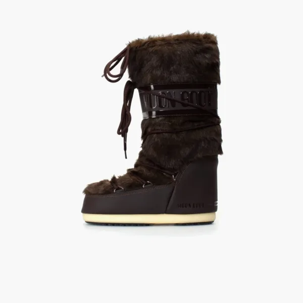 Moon Boot Classic Faux Fur Brown