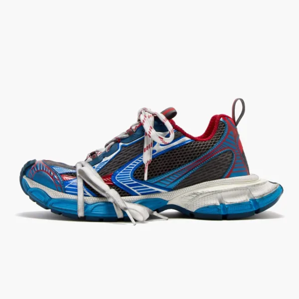 Balenciaga 3XL Sneaker Worn-Out - Blue Red