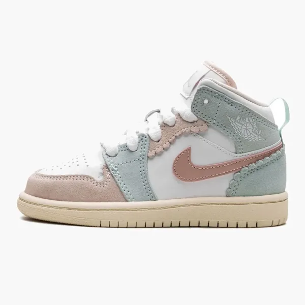 Air Jordan 1 Mid SE PS Jade Ice