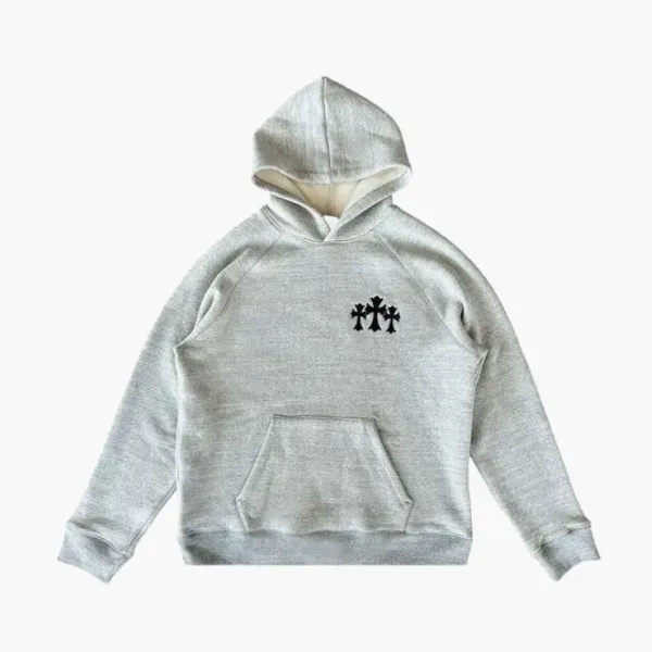 Chrome Hearts Triple Cross Hoodie Grey