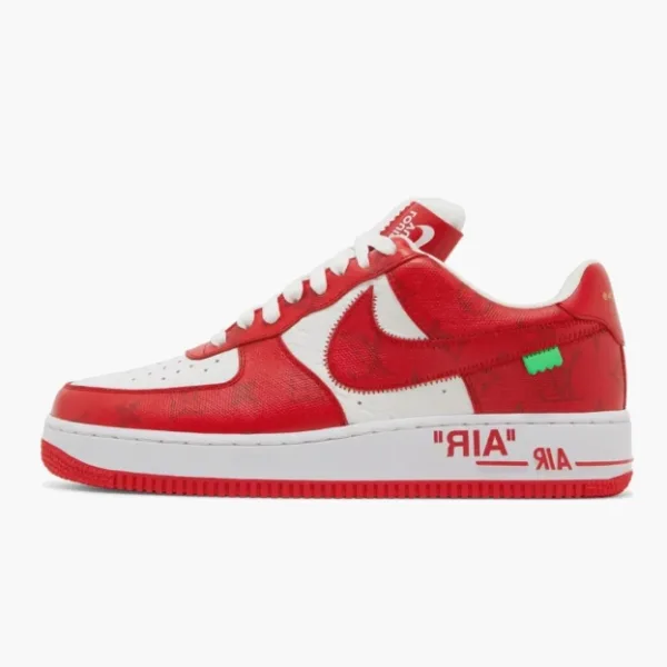 Louis Vuitton x Air Force 1 Low White Comet Red