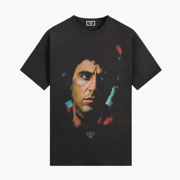 Kith For Scarface Tony Portrait Vintage Tee Black