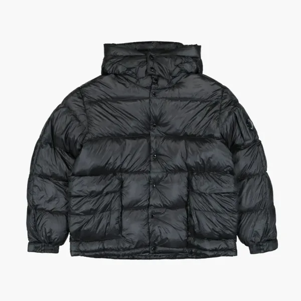 C.P. Company Shell Hooded Puffer Jacket Blue