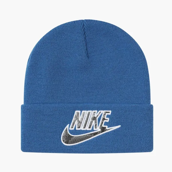 Supreme x Nike Snakeskin Beanie Blue