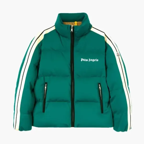 Palm Angels X MONCLER GENIUS Quilted Jacket Green