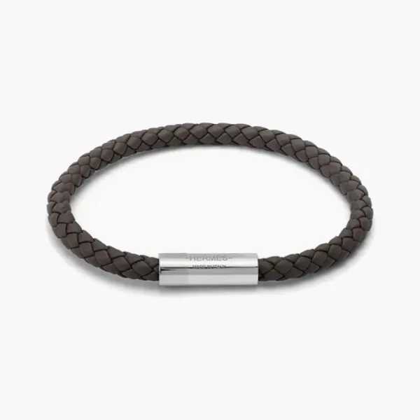 HERMES Goliath Bracelet Leather Brown